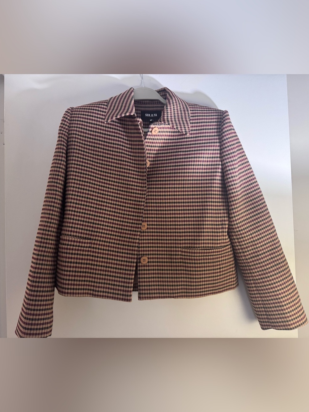 SER.O.YA Houndstooth Blazer